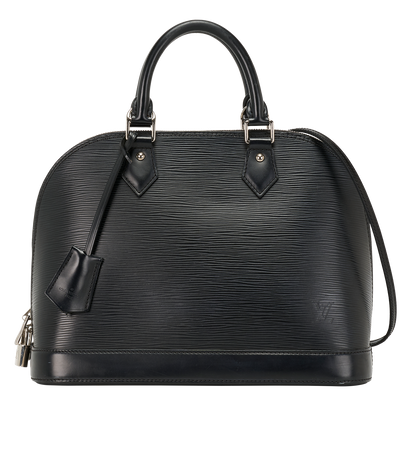 Alma PM, &pound;695, Handbags, Black, Leather, Front view